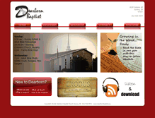 Tablet Screenshot of dearbornbaptist.org